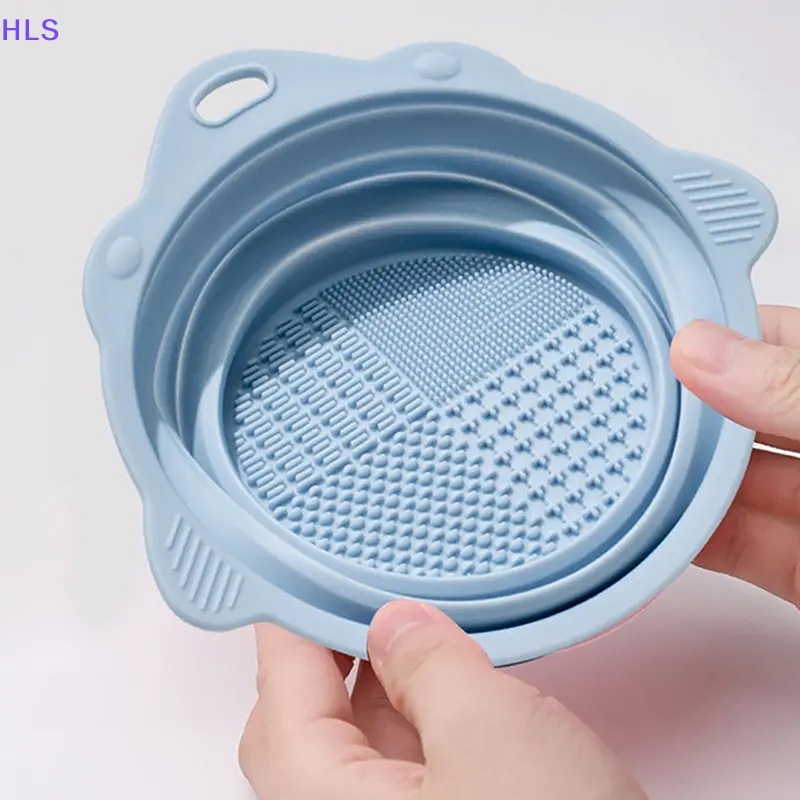 Hộp Silicone Vệ Sinh Cọ Trang Điểm Gấp Gọn Tiện Dụng