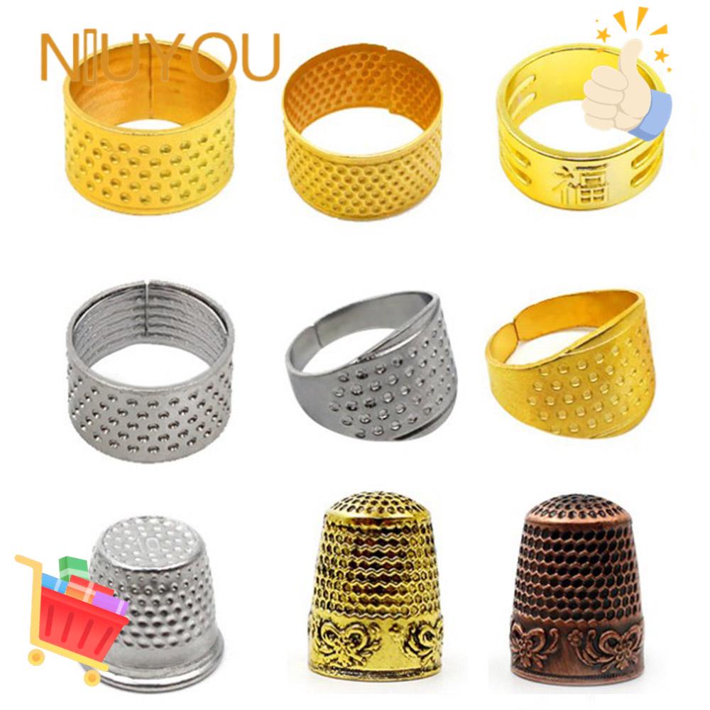 NIUYOU Dụng Cụ Bảo Vệ Ngón Tay Bằng Đồng Cao Cấp Có Thể Điều Chỉnh Dùng Trong May Vá