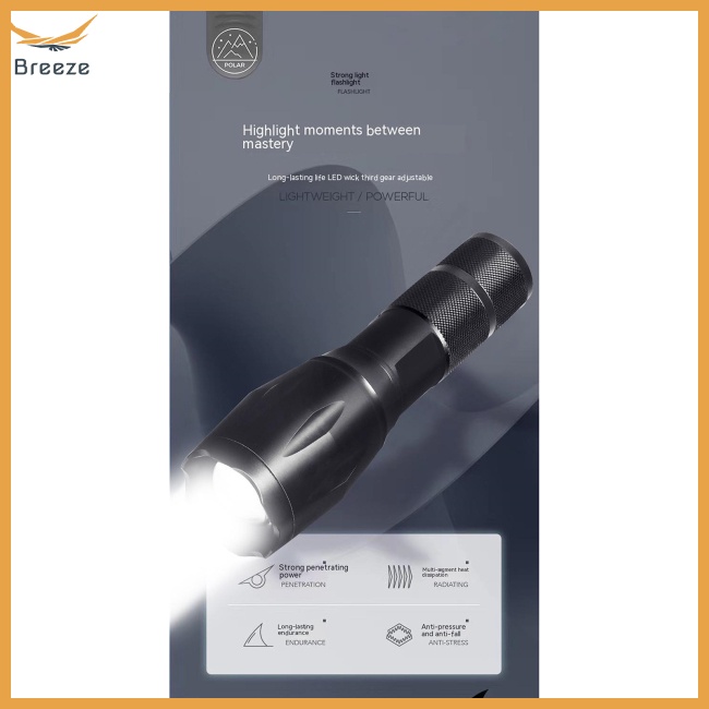 Đèn Pin A100 Mini Cầm Tay Sạc Usb Tiện Lợi Dành Cho Đi Cắm Trại