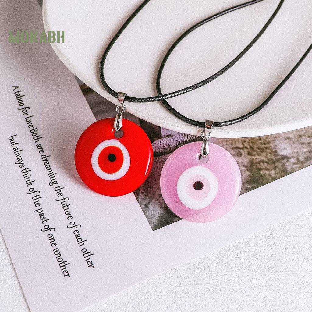 Vòng cổ Giả Da Với Mặt Hình Tròn Họa Tiết Trái Tim Có Thể Điều Chỉnh Cho Nam Nữ