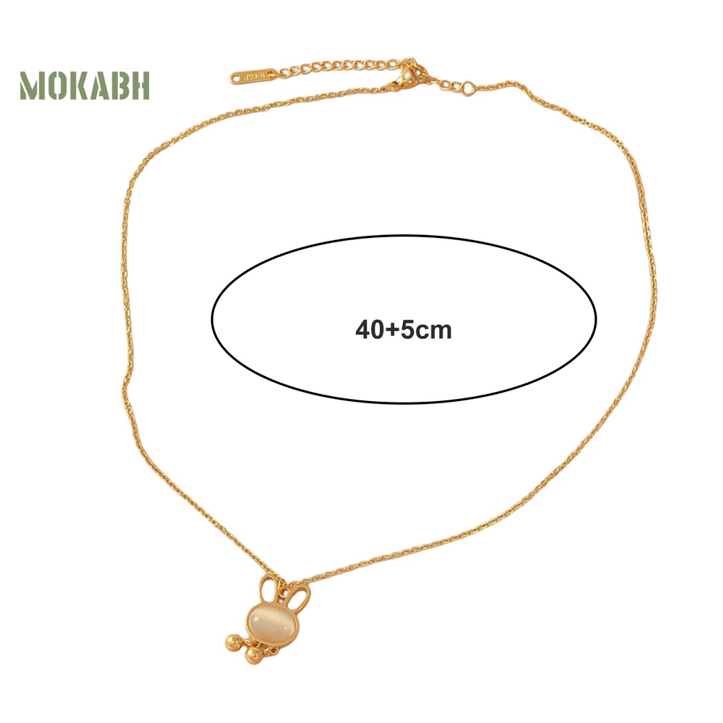 [Mok Abh] Vòng cổ Bằng Thép Titan Mặt Hình Học Không Phai Màu Sáng Không Độc Hại Thời Trang