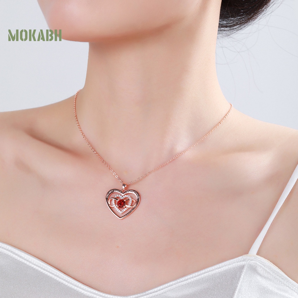 Vòng cổ Mặt Trái Tim Đính Đá Thời Trang Dành Cho Nữ