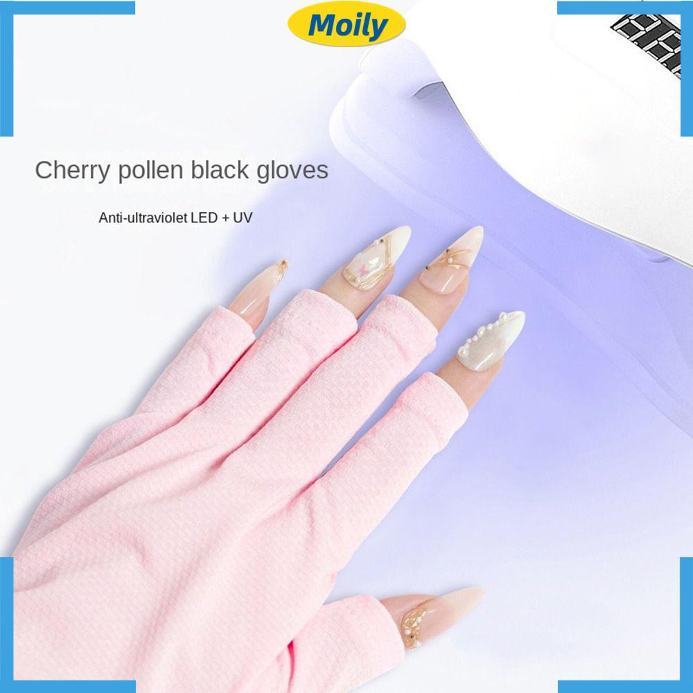 MOILYVN 1 Cặp Găng Tay Bảo Vệ Móng Chống Tia Uv