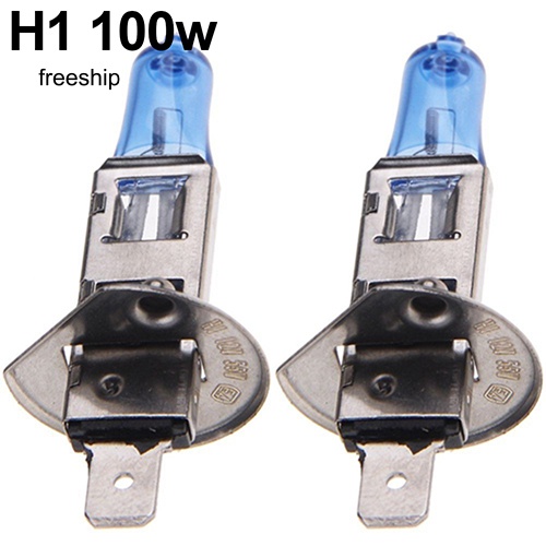 Set 2 Bóng Đèn Pha Xenon H1 / H4 / H7 55W / 100W 12V 5000K Ánh Sáng Trắng Dành Cho Ô Tô