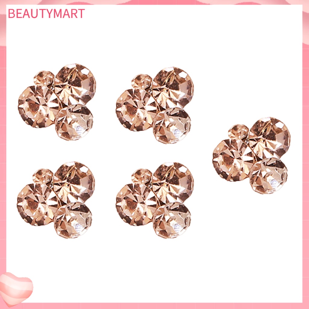 Set 5 Phụ Kiện Đính Đá 3D Trang Trí Móng Tay Nghệ Thuật DIY