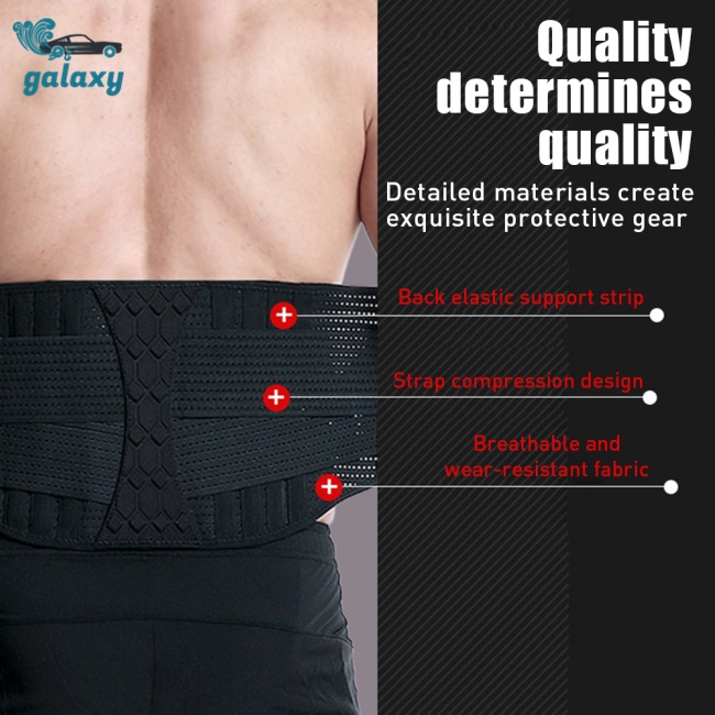 Galaxy Đai Đeo Hỗ Trợ Lưng Hai Lớp Thoáng Khí Thoải Mái Có Thể Điều Chỉnh Cho Sciatica Herniated Disc Scoliosis