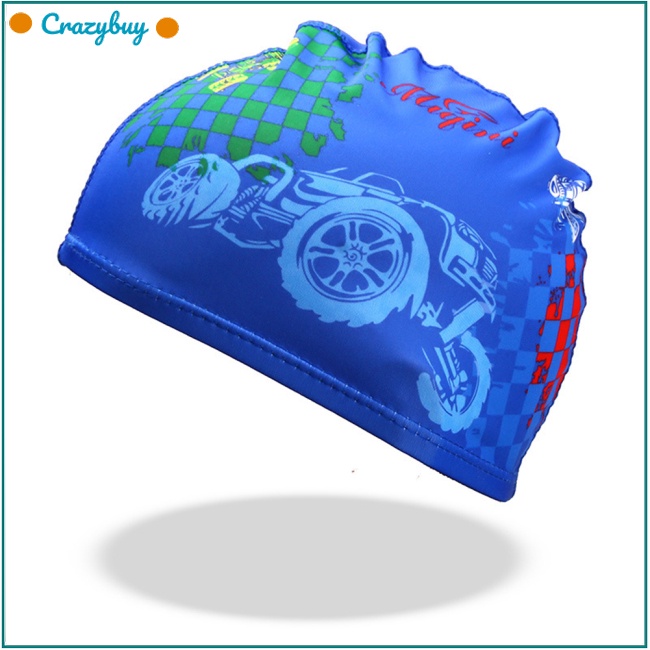 Cr Mũ Bơi Co Giãn Tốt In Họa Tiết Hoạt Hình Dễ Thương Cho Bé