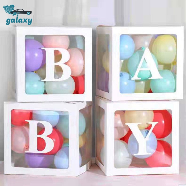 Galaxy Set 4 Bong Bóng Trong Suốt Gọn Nhẹ Có Thể Tái Sử Dụng Trang Trí Tiệc