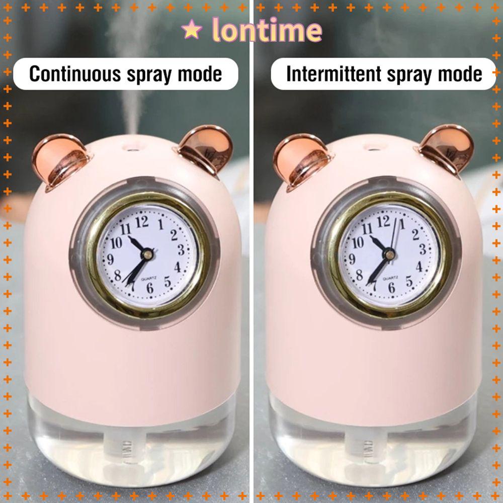 LONTIME Máy Phun Sương Tạo Ẩm Hình Đồng Hồ Dễ Thương