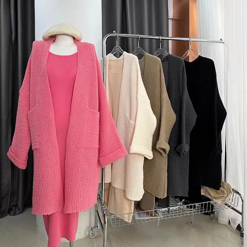 Áo Khoác cardigan Dài Tay Mềm Mại Thân Thiện Với Da Thời Trang Thu Đông Cho Nữ