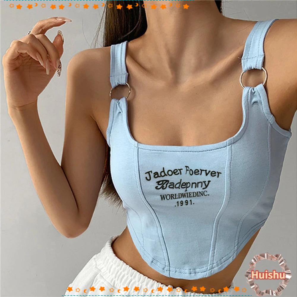 HS Áo Croptop Hai Dây Dáng Ngắn Phong Cách Thời Trang 2023