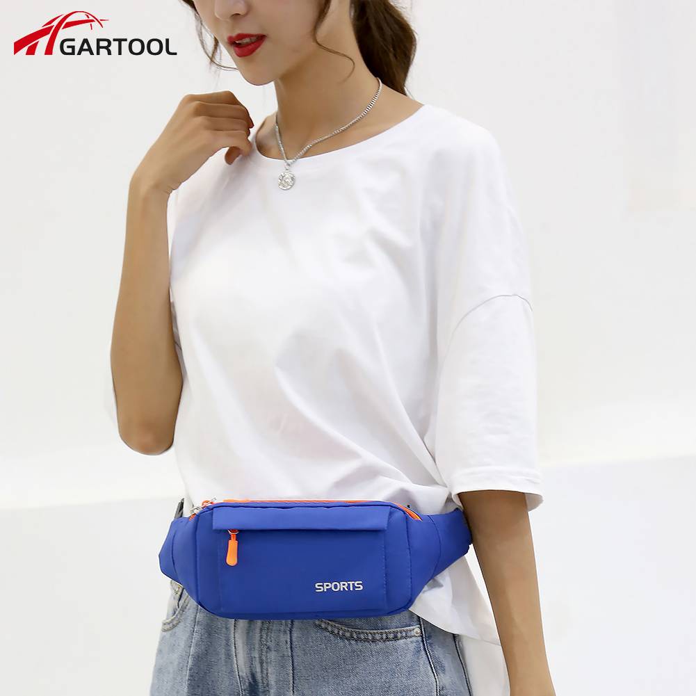 Casual Fanny Pack Women Men Waterproof Oxford Travel Running Crossbody Wais