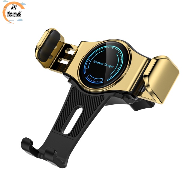 Giá Đỡ Điện Thoại Kiêm Sạc Nhanh Không Dây 15w T3 Mini Cảm Ứng Chạm Gắn Lỗ Thông Gió Xe Hơi