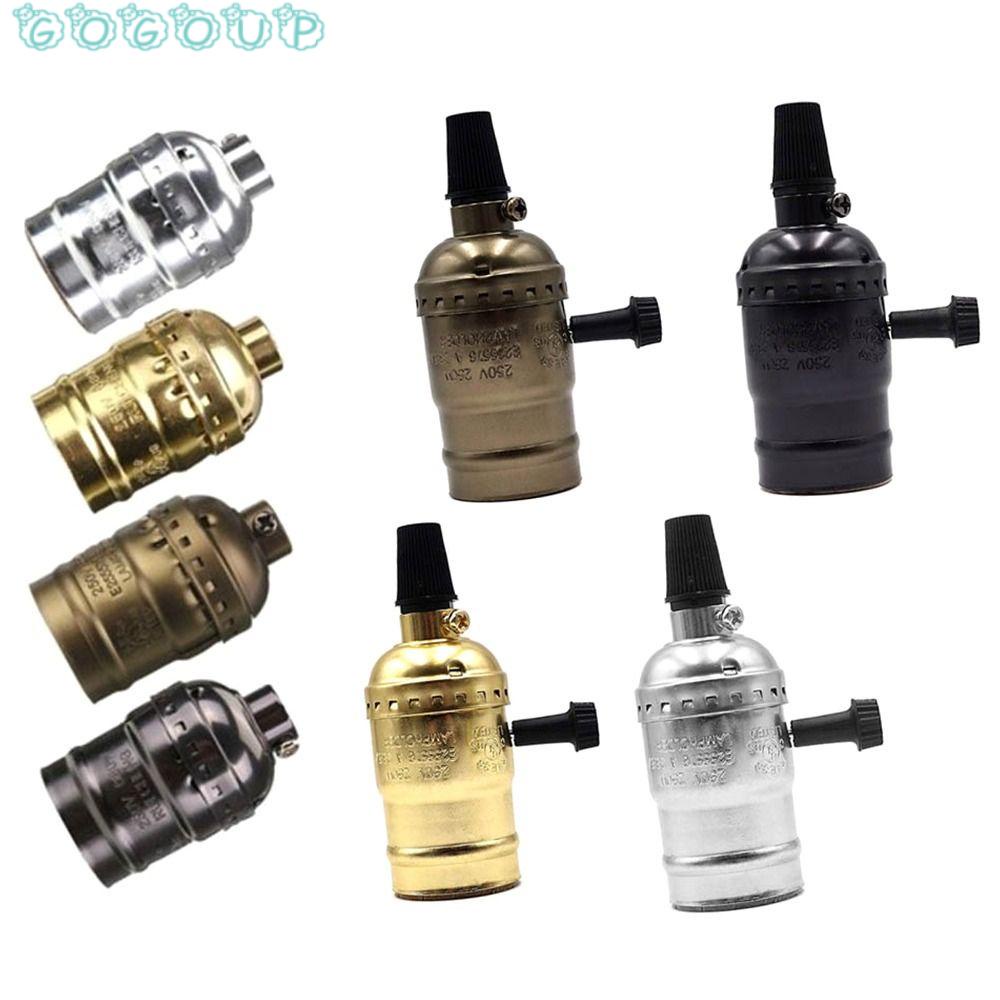 GOGOUP Chuôi Đèn Vỏ Nhôm Gắn Trần Nhà Phong Cách Edison Cổ Điển