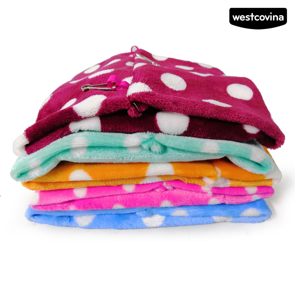 [WST]♞Võng Treo Vải Lông Mềm Ấm Áp Họa Tiết Chấm Bi Cho Chim Vẹt