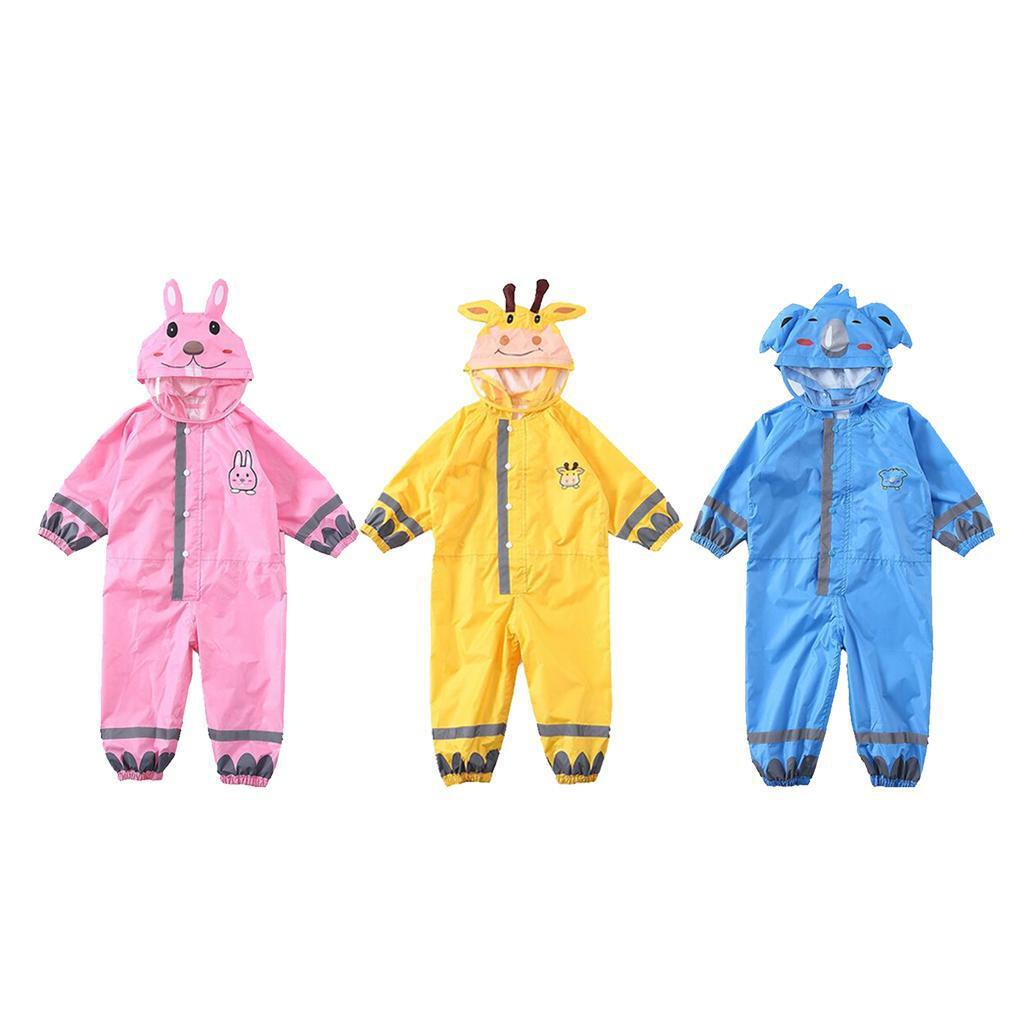 Áo Mưa Chống Thấm Nước Họa Tiết Hoạt Hình Xinh Xắn Dành Cho Bé