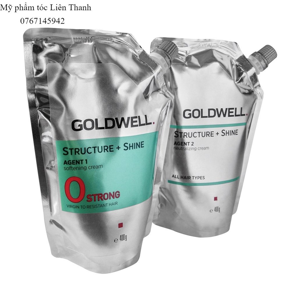 Cặp thuốc duỗi uốn cao cấp Goldwell Structure + Shine 400mlx2