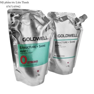 Cặp thuốc duỗi uốn cao cấp Goldwell Structure + Shine 400mlx2