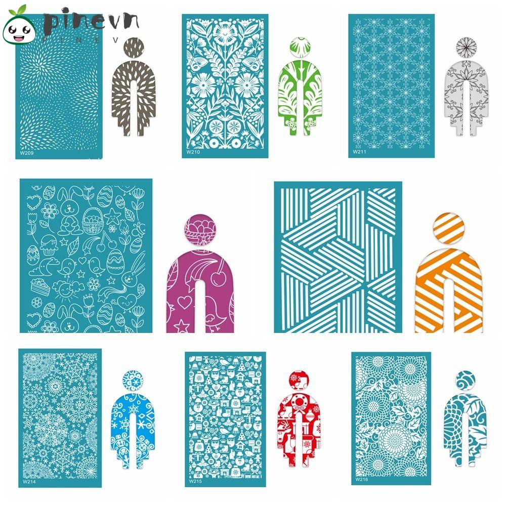 PINEVN Bộ 2 Bông Tai Đất Sét Polymer Mềm Mại In Họa Tiết Sọc Cầu Vồng Dùng Làm Khuyên Tai / Trang Trí Đồ Thủ Công