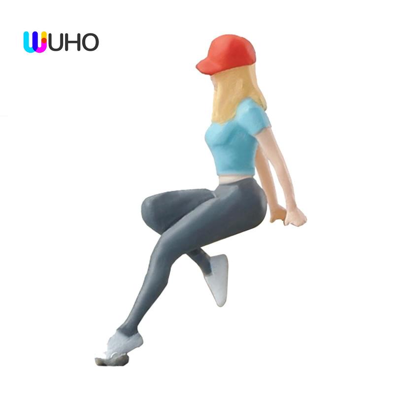 Mô Hình Cô Gái Bằng Nhựa Resin Trang Trí Tiểu Cảnh Diorama Thu Nhỏ