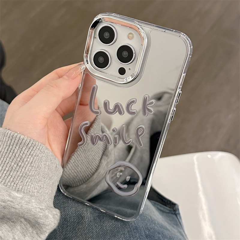 Ốp Điện Thoại Hình Mặt Cười Ba Trong Một iPhone 14 13 12 11 PROMAX XS XR XSMAX SE2020 6 7 8PLUS MINI 14promax 1311 / 12Pro