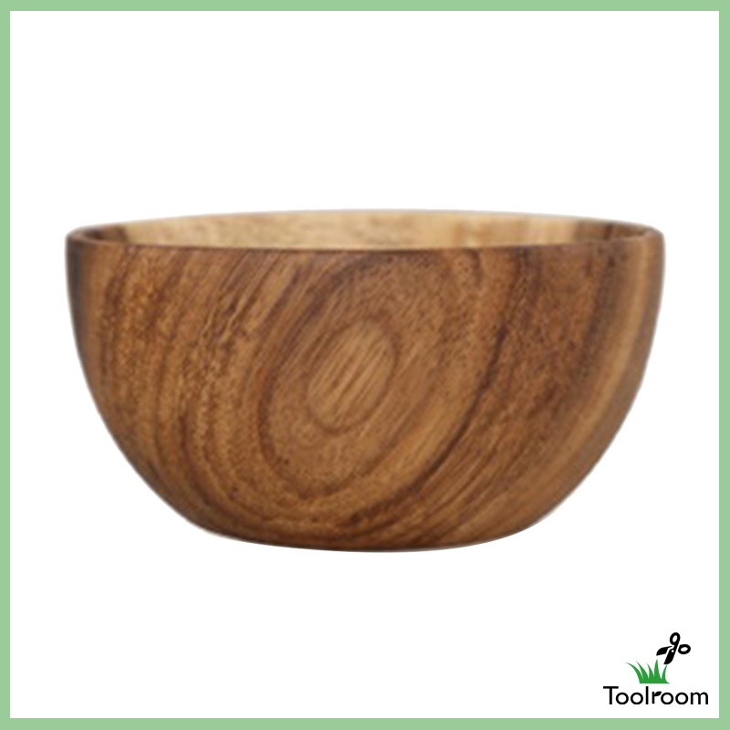 Tô Tròn Bằng Gỗ Tự Nhiên Kích Thước 8x6cm Đựng Salad