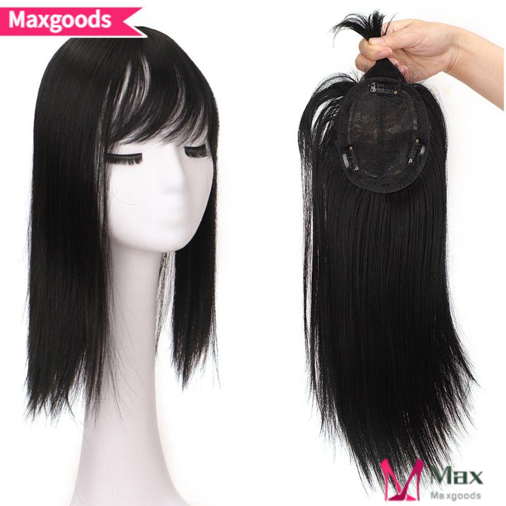 MAXG Tóc Giả Thẳng Dài Bằng Sợi Tổng Hợp Chất Lượng Cao Cho Nữ