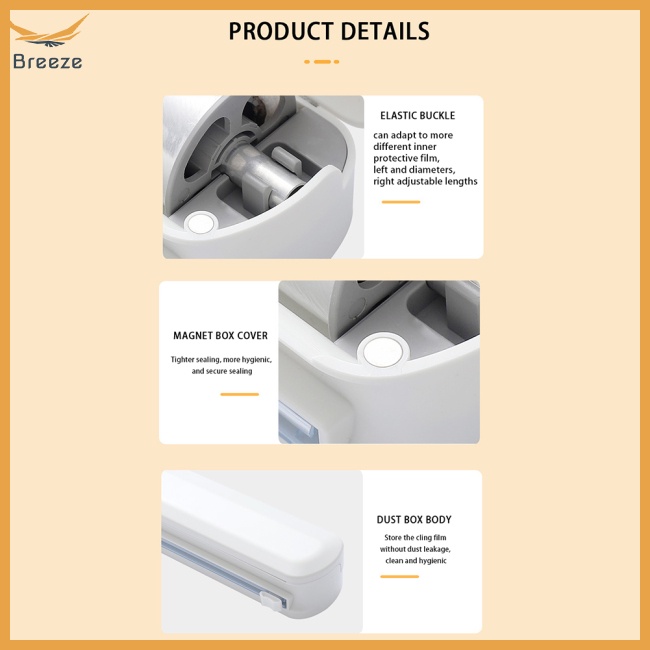 Dụng Cụ Cắt Màng Bọc Thực Phẩm Kèm 12 Cốc Hút Có Thể Điều Chỉnh Và Tái Sử Dụng