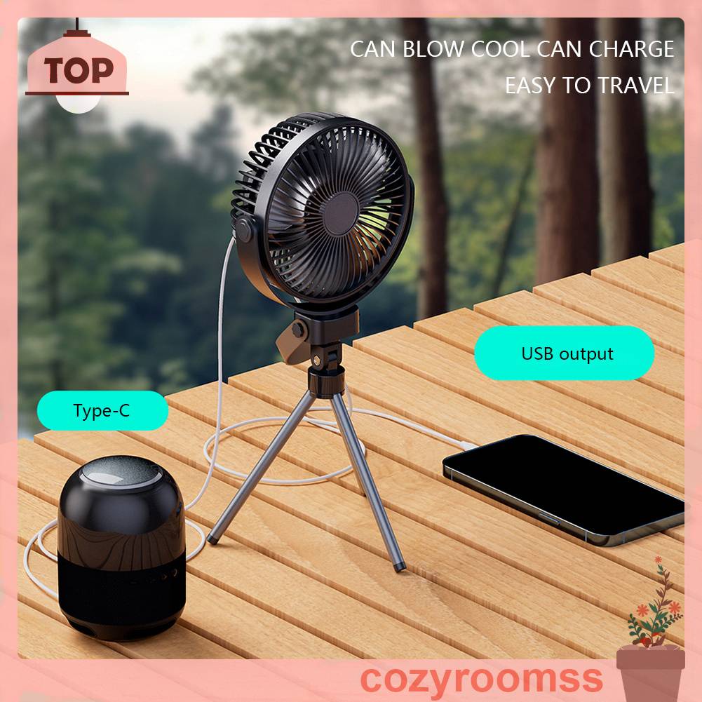 Quạt Thổi Khí 4800mAh Di Động Tiện Dụng Cho Tiệc Nướng BBQ / Cắm Trại