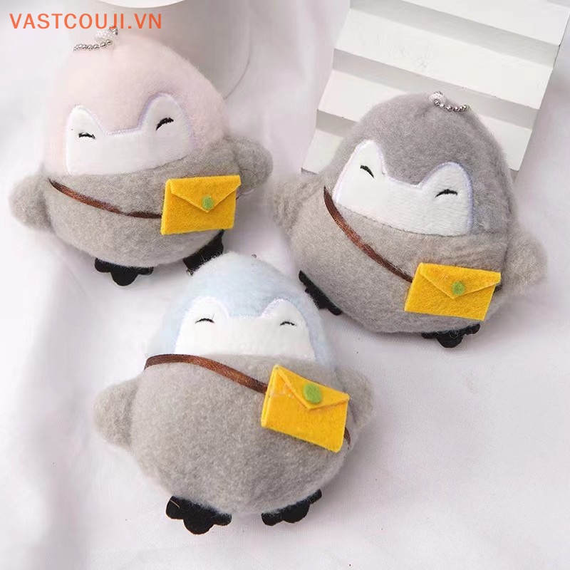 Móc Khóa Hình Chim Cánh Cụt Nhồi Bông Đáng Yêu