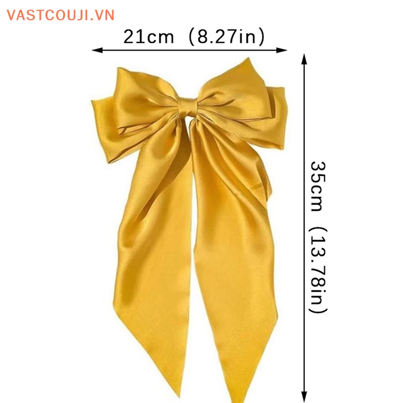 Kẹp Tóc Nơ Ruy Băng Lớn Thời Trang Hàn Quốc Cho Nữ