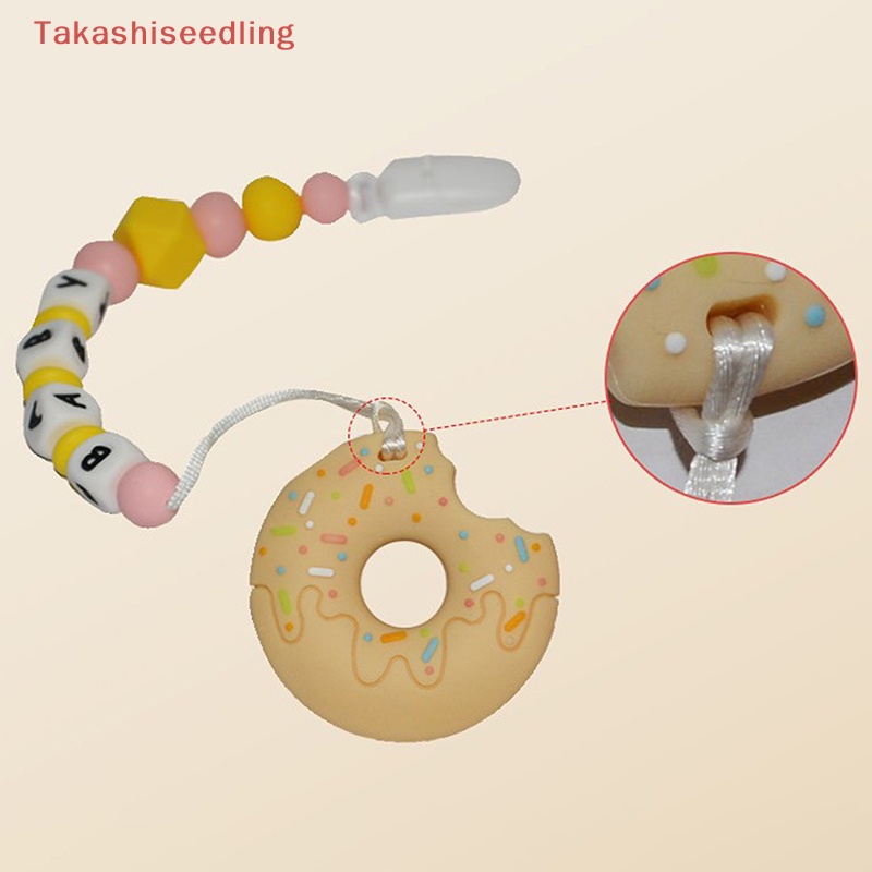 Đồ Chơi Gặm Nướu Bằng Silicone Hình Bánh Donut Dành Cho Trẻ Nhỏ