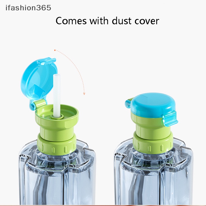 Nắp Đậy Bình Nước Bằng Silicon Có Ống Hút 2 Trong 1 Chống Bụi ifashion365