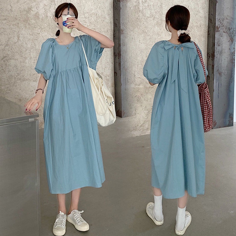 YHTN váy bầu Thời trang bigsize xinh đầm bầu bigsize dễ thương chân váy bầu