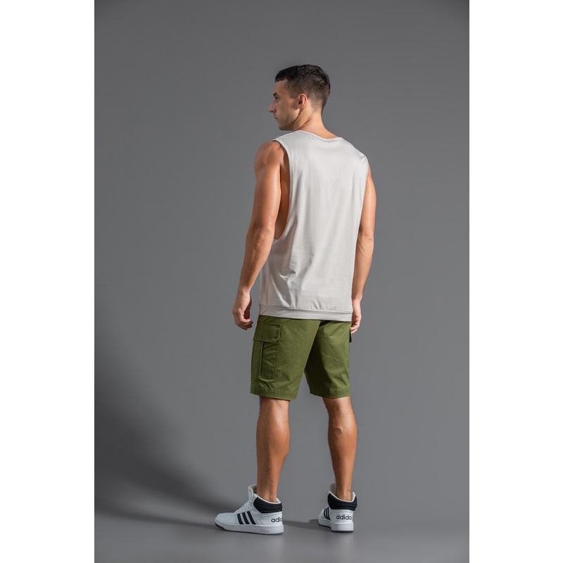 #SupercooL# Áo Thun Thể Thao Sát Nách Vải Cotton Thiết Kế Cỡ Lớn Thời Trang Cao Cấp Cho Nam