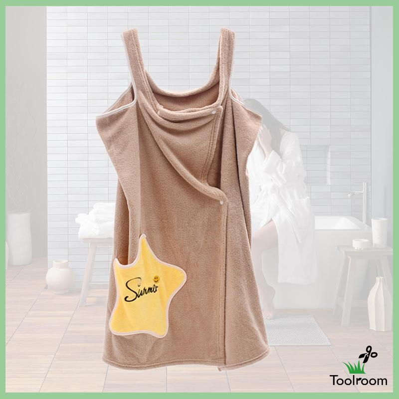 Khăn Quấn Tắm Thiết Kế Tiện Lợi Dễ Dùng Cho Nữ