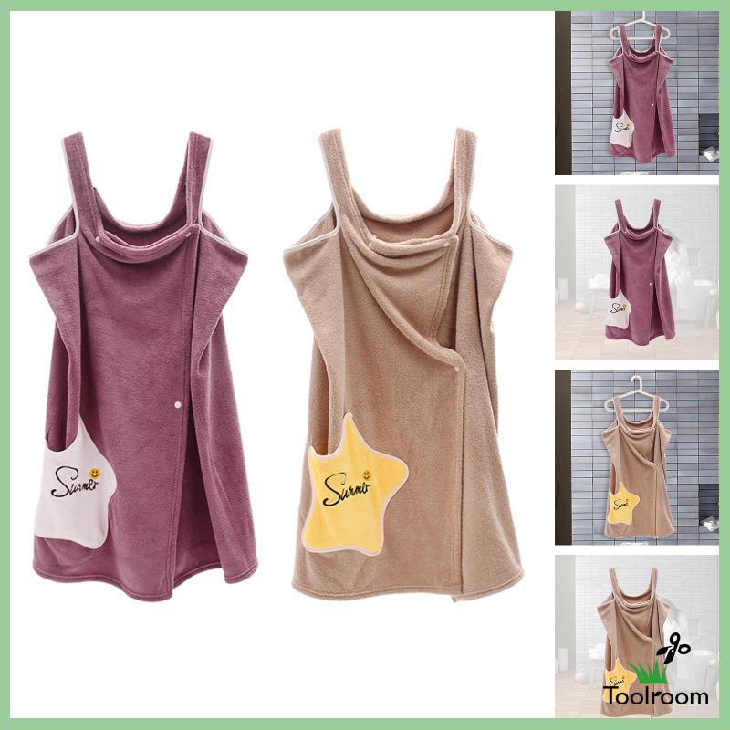 Khăn Quấn Tắm Thiết Kế Tiện Lợi Dễ Dùng Cho Nữ