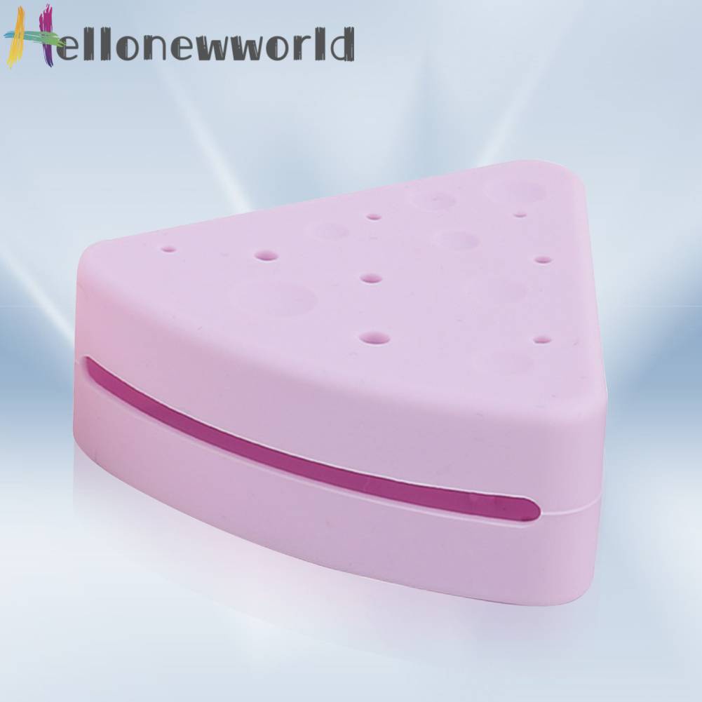 Hộp Đựng Mút Trang Điểm Silicone Hình Tam Giác Tiện Lợi Cho Đi Du Lịch