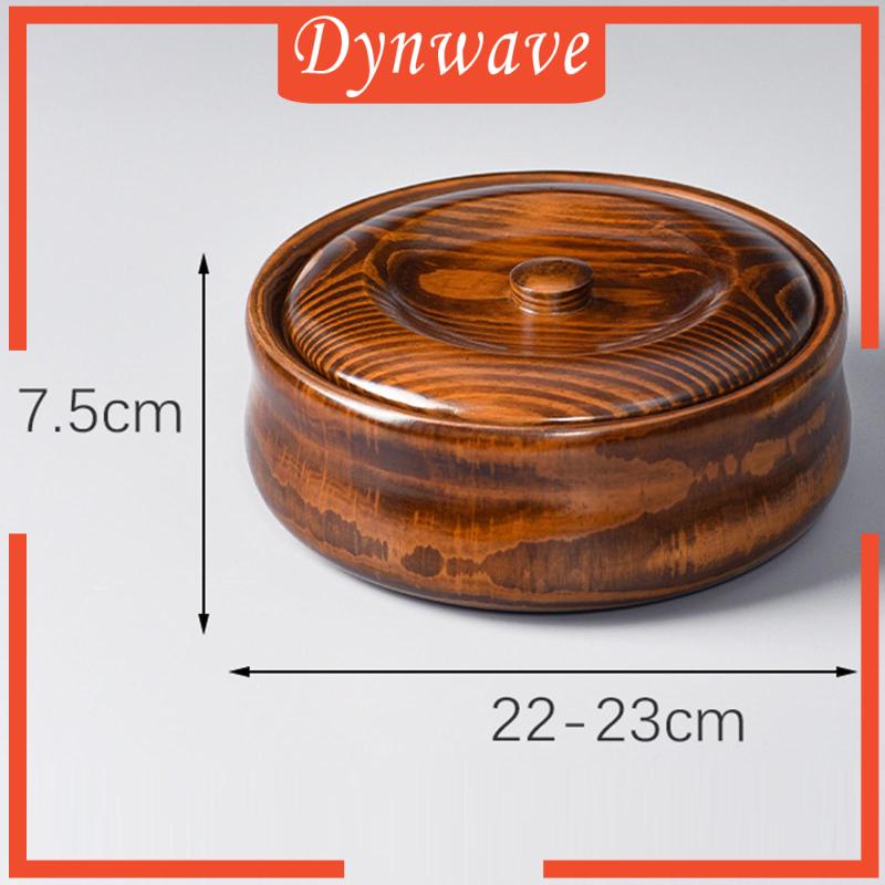 Tô Gỗ Hình Tròn Đa Năng Có Thể Tái Sử Dụng