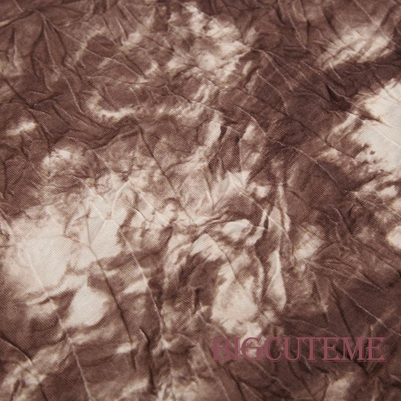 Áo Thun Ngắn Tay In Màu Nhuộm Loang Kiểu Retro Thời Trang Mùa Hè Cho Nữ