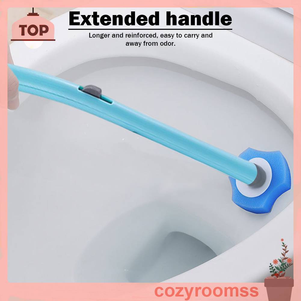 Set 10 Đầu Cọ Vệ Sinh Toilet Dùng Một Lần Tiện Dụng