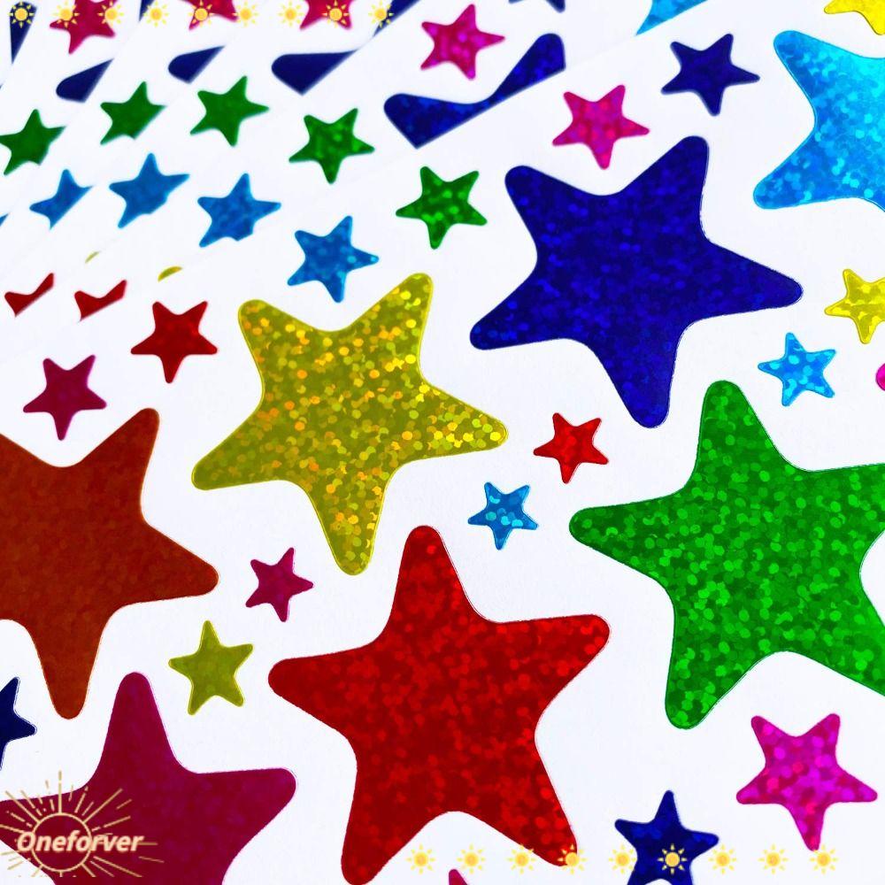 Bộ 20 Tờ 20 Miếng Dán Hình Ngôi Sao Lấp Lánh Và Kích Thước Khác Nhau Cho Giáo Viên