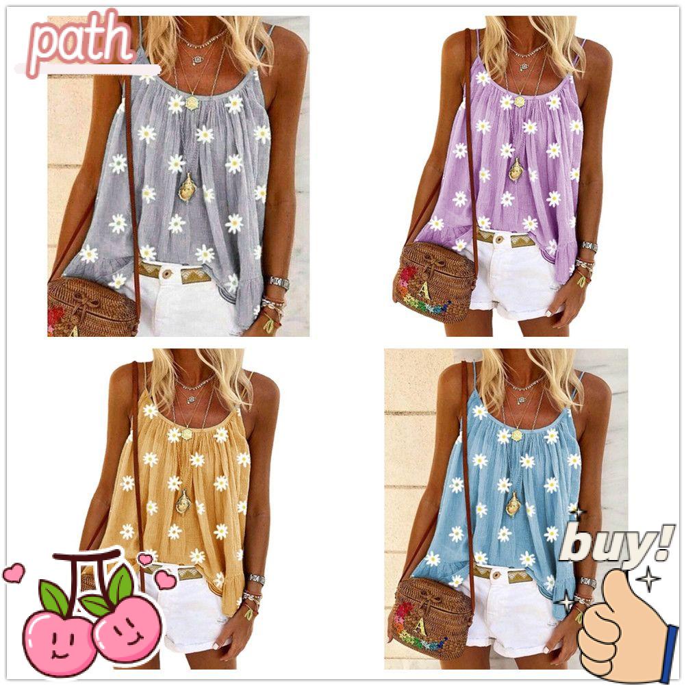 PATH Áo Thun Sát Nách Thời Trang Mùa Hè Cho Nữ Có size Lớn