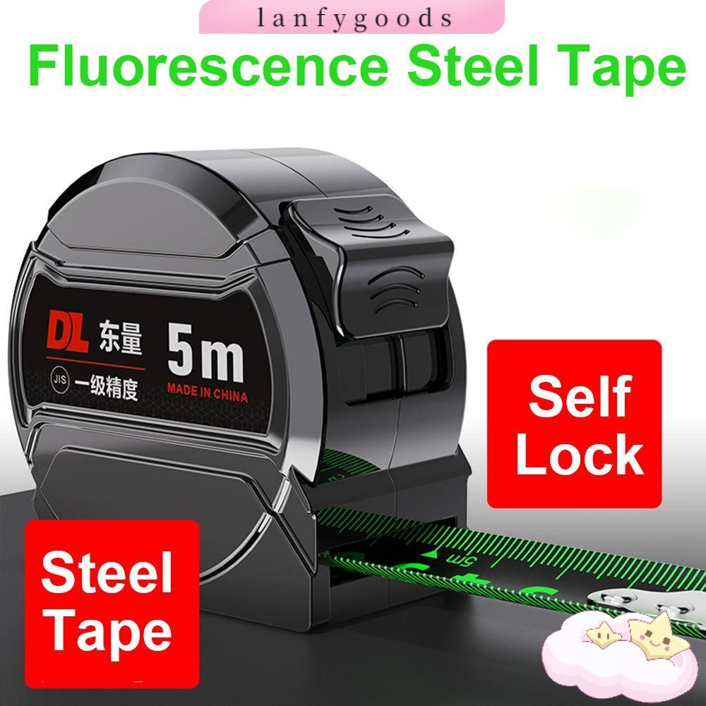 Cuộn Băng Keo Thép Huỳnh Quang Độ Chính Xác Cao 5 / 7.5 / 10M Chống Rơi Tiện Dụng DIY