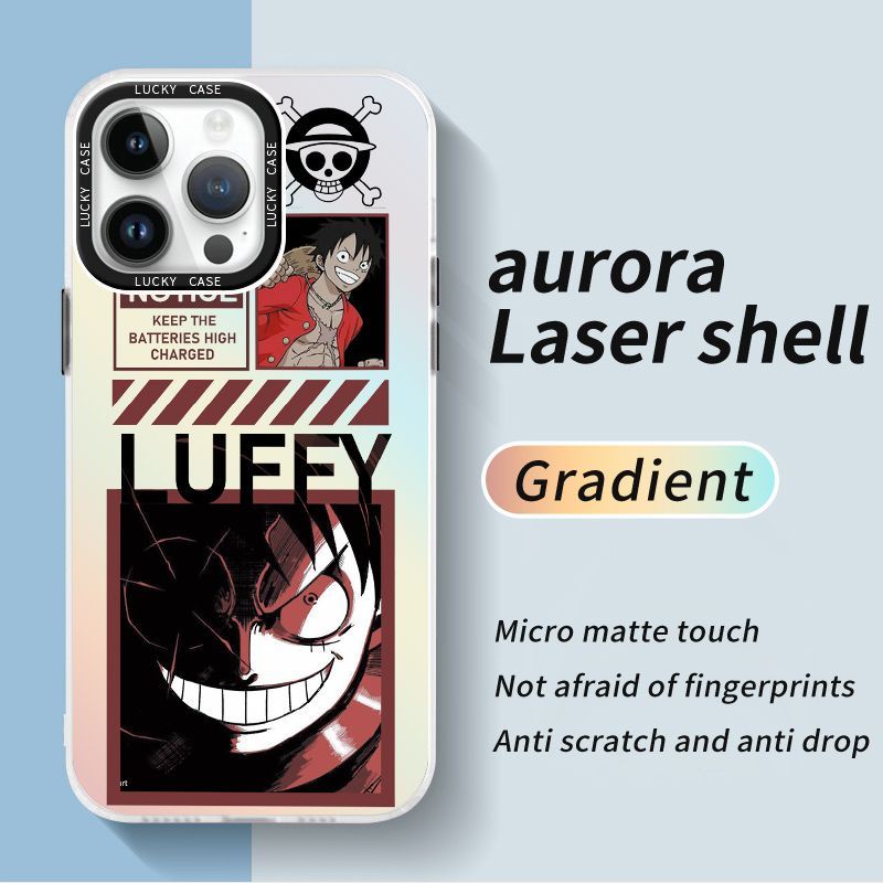 Ốp Điện Thoại IMD Màu Laser Họa Tiết Áp Phích Luffy Cho Iphone Xr12678Plus 1314 Vitality VQP6