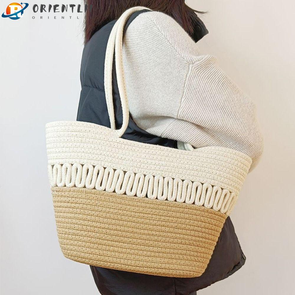 ORIENTLII Túi Tote Đeo Vai Sức Chứa Lớn Thời Trang Cho Nữ