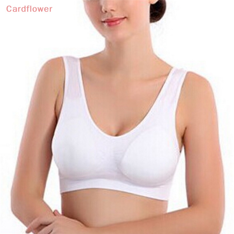 Áo Ngực Thể Thao Không Đường May Co Giãn < Cardflower > Yoga Cho Nữ Mới