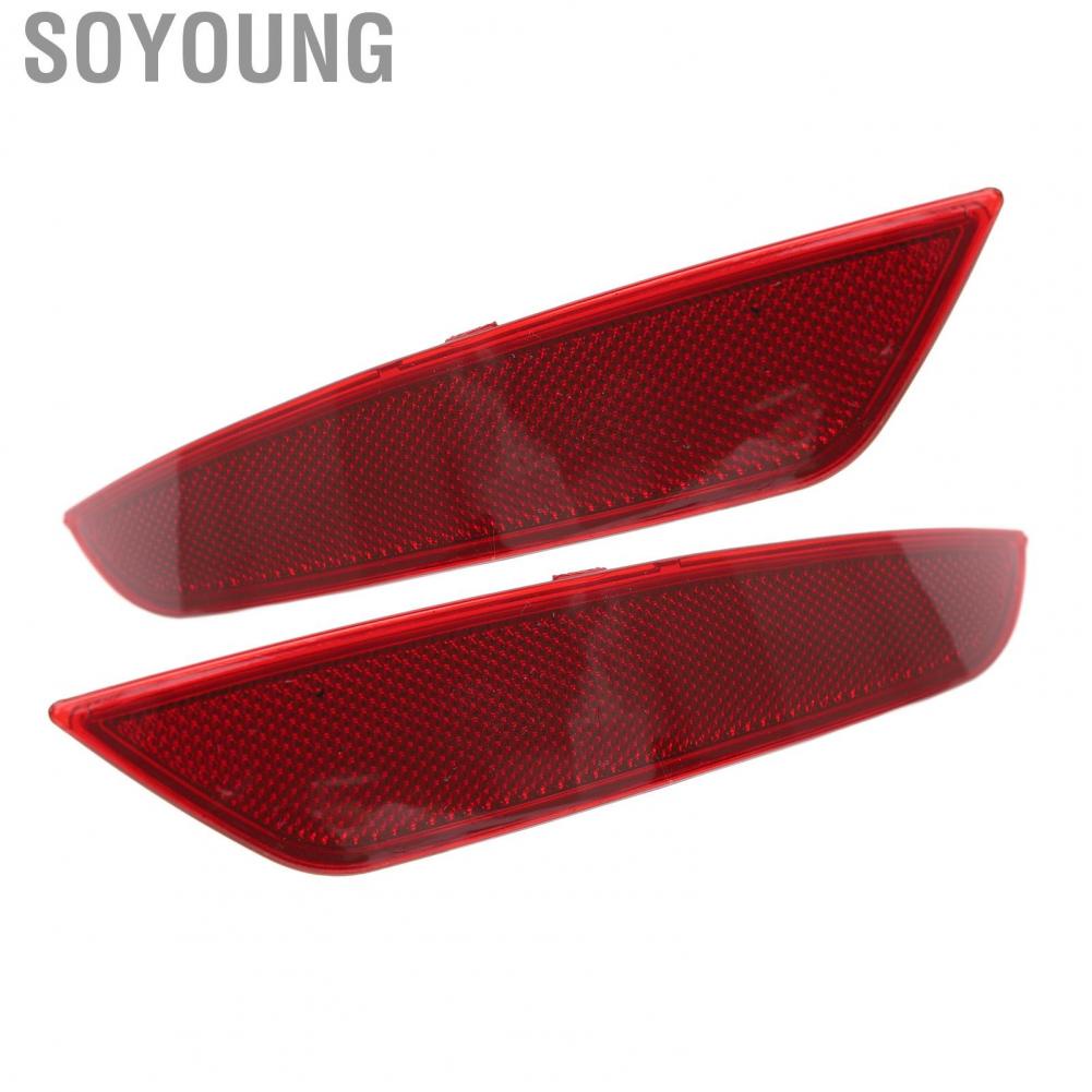 Soyoung Rear Bumper Reflector 5K0945106F Left Right Red for VW MK6 Hatchback 2009-2013  Strip Light