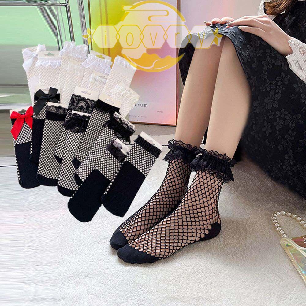 IVORY Vớ Lưới Ren Co Giãn Mềm Mại Quyến Rũ Thời Trang Mùa Hè Cho Nữ