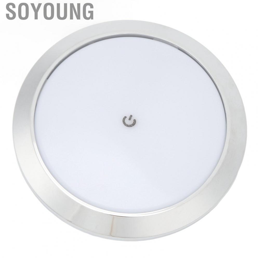 Soyoung 7in RV Touch Reading Light Ceiling Dome Energy Saving  Interior Lamp Panel Aisle Lights for Yachts